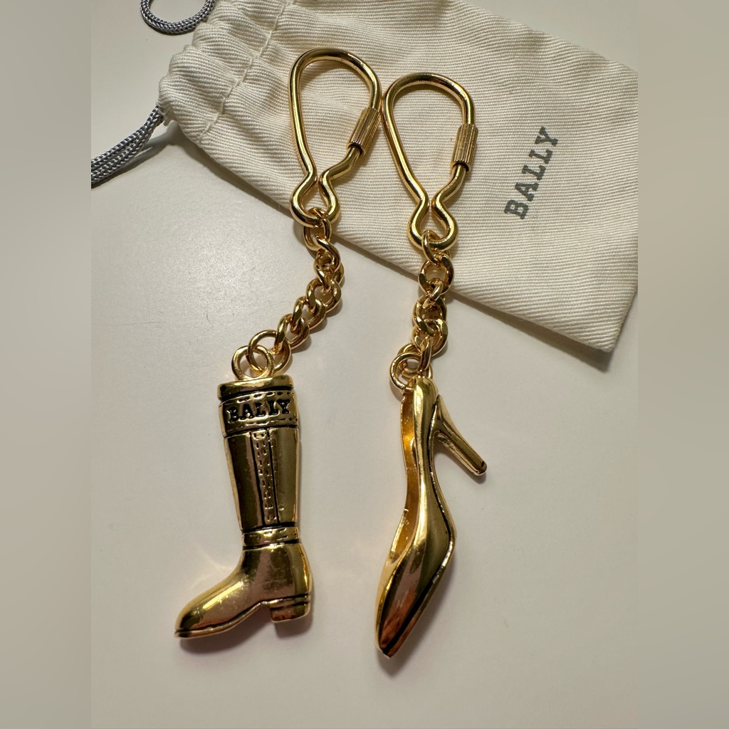 Vintage Bally Gold Keychains (Set Of 2)